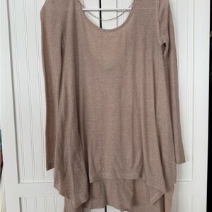 We The Free Taupe Tunic Top